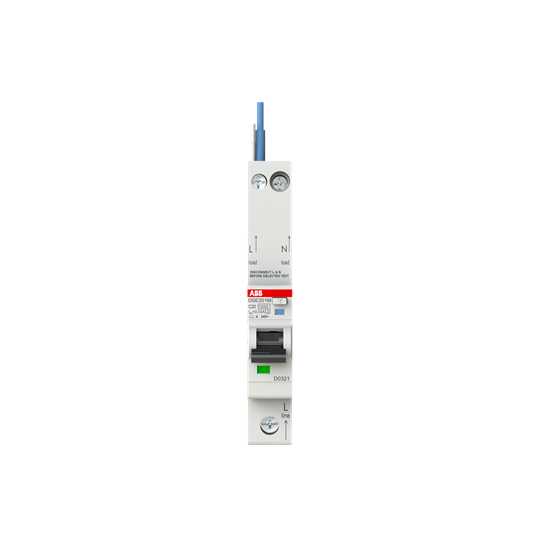 Residual Current Circuit Breaker with Overcurrent Protection DSE201 M - 1P+N - 30 mA - 20 A - C - Type A