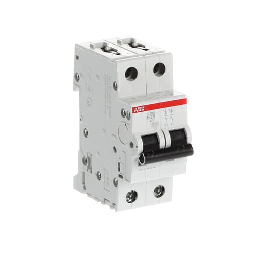 Miniature Circuit Breaker - S200 - 2P - 20 A - B - (AC) 6 kA