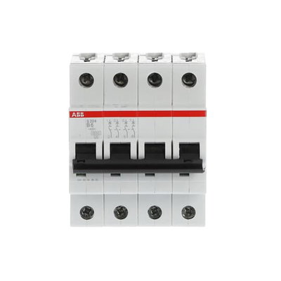 Miniature Circuit Breaker - S200 - 4P - 6 A - B - (AC) 6 kA