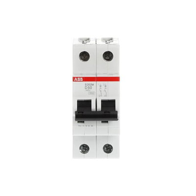 Miniature Circuit Breaker - S200M - 2P - 50 A - D - (AC) 10 kA