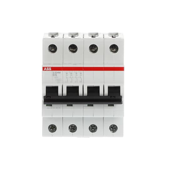 Miniature Circuit Breaker - S200M - 4P - 6 A - B - (AC) 10 kA