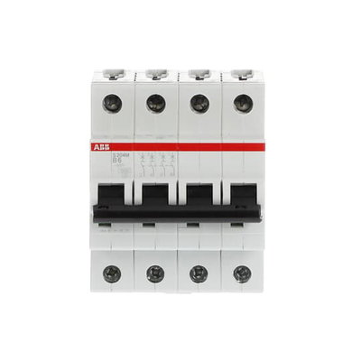 Miniature Circuit Breaker - S200M - 4P - 6 A - B - (AC) 10 kA