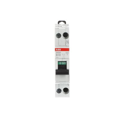 Miniature circuit breaker - SN201 - 1P+N - 10 A - B - (230 V) 6 kA