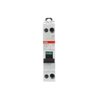 Miniature circuit breaker - SN201M - 1P+N - 16 A - C - (230 V) 10 kA