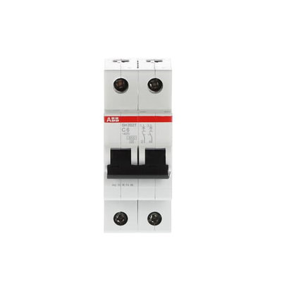 Miniature Circuit Breaker - SH200T - 2P - 6 A - C - (AC) 3 kA