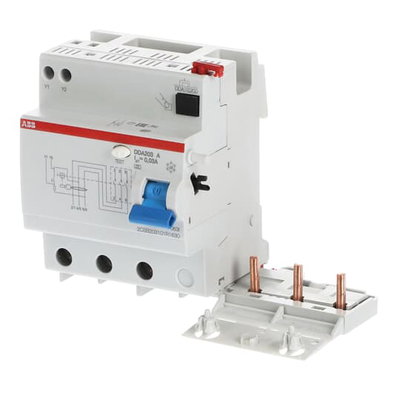 Residual Current Device Block DDA200 - 3P - 30 mA - 63 A - Type A