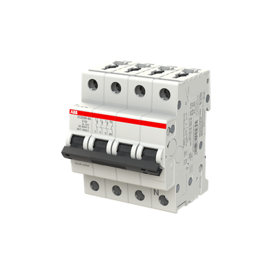 Miniature Circuit Breaker - ST200M - 3P+N - 5 A - D