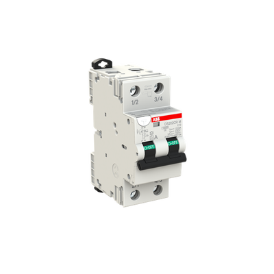 Residual Current Circuit Breaker with Overcurrent Protection DS202CR M - 2P - 30 mA - 10 A - C - Type A