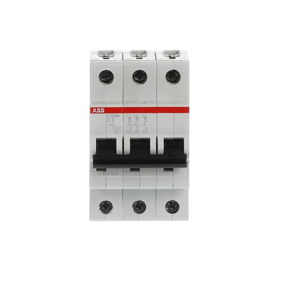 Miniature Circuit Breaker - S200M - 3P - 2 A - C - (AC) 10 kA
