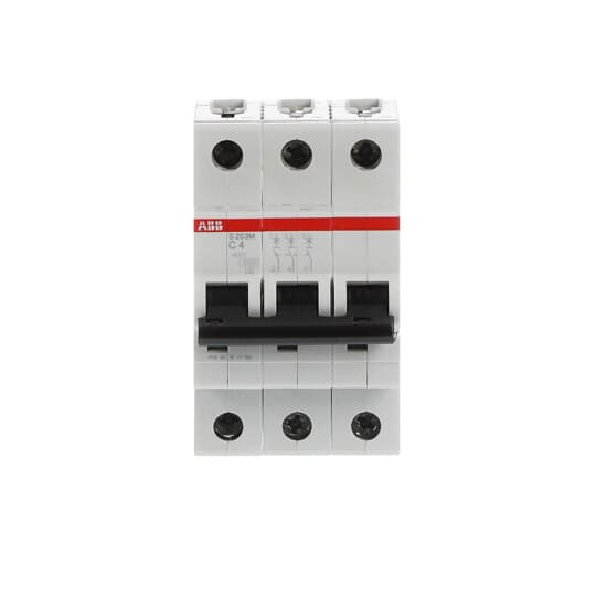 Miniature Circuit Breaker - S200M - 3P - 4 A - C - (AC) 10 kA