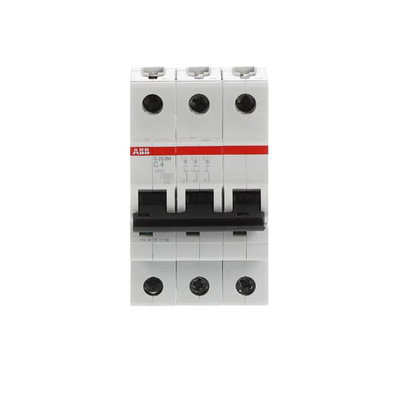 Miniature Circuit Breaker - S200M - 3P - 4 A - C - (AC) 10 kA