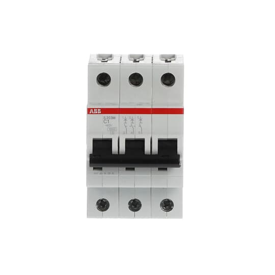 Miniature Circuit Breaker - S200M - 3P - 1 A - C - (AC) 10 kA