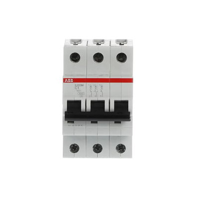Miniature Circuit Breaker - S200M - 3P - 1 A - C - (AC) 10 kA