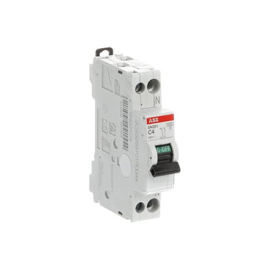 Miniature circuit breaker - SN201 - 1P+N - 4 A - C - (230 V) 6 kA