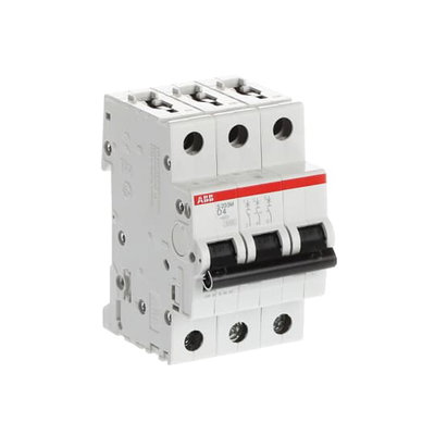 Miniature Circuit Breaker - S200M - 3P - 4 A - D - (AC) 10 kA