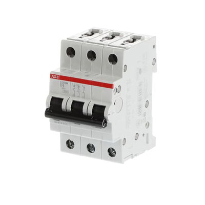Miniature Circuit Breaker - S200M - 3P - 6 A - D - (AC) 10 kA
