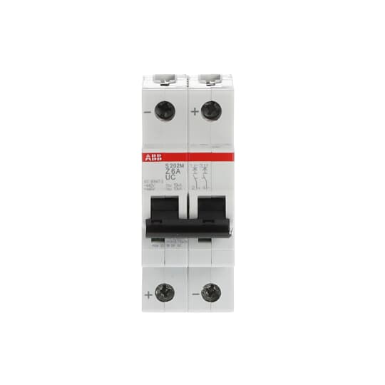 Miniature Circuit Breaker - S200MUC - 2P - 6 A - Z - (AC) 10 kA
