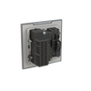 Socket outlet BS with USB White Glass - Millenium