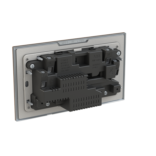 Socket outlet BS with USB Mocha Brown - Millenium – Image 2 of 3