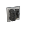 Socket outlet BS with USB Silk Black - Millenium