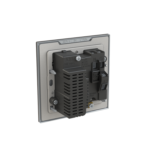 Socket outlet BS with USB Silk Black - Millenium – Image 2 of 3