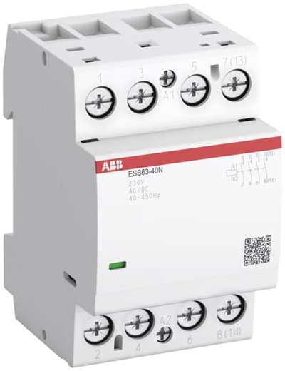 ESB63-20N-01 Installation Contactor (NO) 63 A - 2 NO - 0 NC - 24 V - Control Circuit 400 Hz