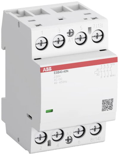 ESB40-22N-01 Installation Contactor (NC) 30 A - 2 NO - 2 NC - 24 V - Control Circuit 400 Hz