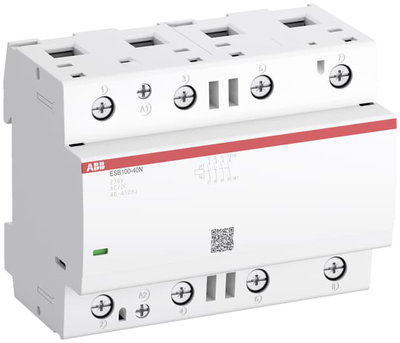 ESB100-40N-01 Installation Contactors (NO) 100 A - 4 NO - 0 NC - 24 V - Control Circuit 400 Hz