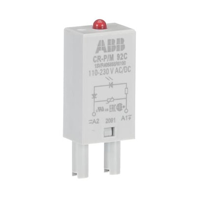 CR-P/M 92C Pluggable module varistor and LED red, 110-230VAC/110VDC