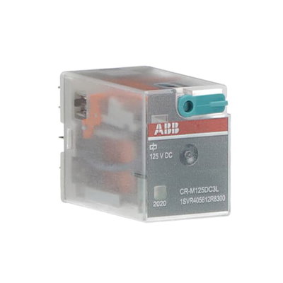 CR-M125DC3L Pluggable interface relay 3c/o, A1-A2=125VDC, 250V/10A, LED