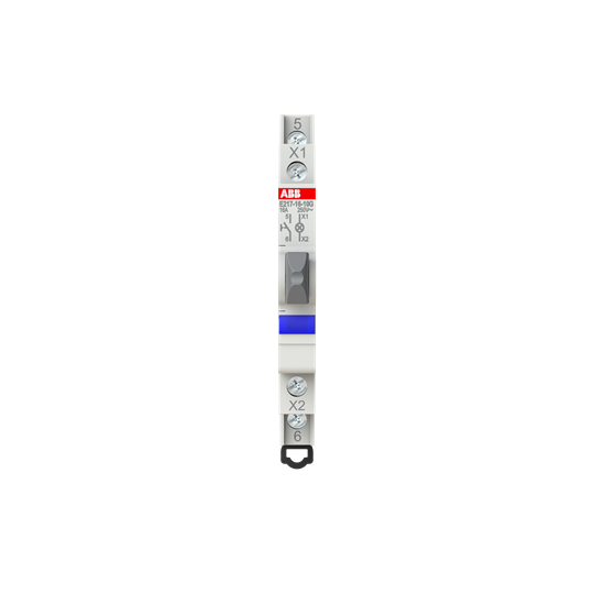 Luminous Pushbutton, 16 A, acc. to EN 250 V AC, 1NO, El. Color: Grey, 1LED, Blue, MW: 0.5