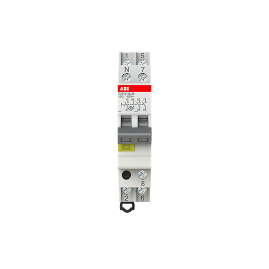 ON-OFF Switch, 16 A, acc. to EN 250/400 V AC, 3NO, El. Color: Grey, 1LED, Yellow, MW: 1