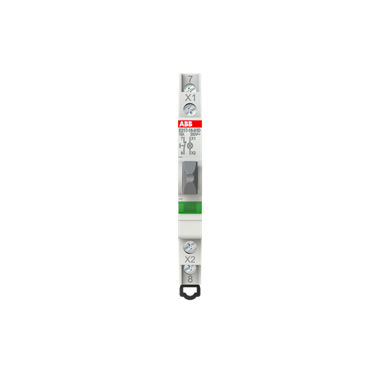 Luminous Pushbutton, 16 A, acc. to EN 250 V AC, 1NC, El. Color: Grey, 1LED, Green, MW: 0.5