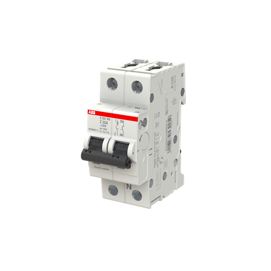 Miniature Circuit Breaker - S200 - 1P+N - 25 A - Z - (AC) 6 kA – Image 3 of 3
