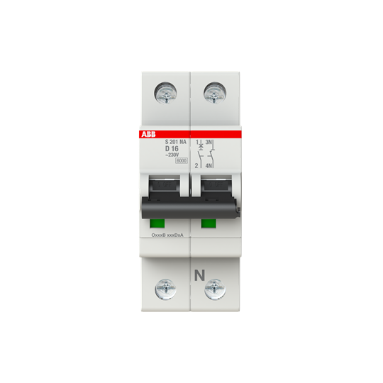 Miniature Circuit Breaker - S200 - 1P+N - 16 A - D - (AC) 6 kA – Image 2 of 3