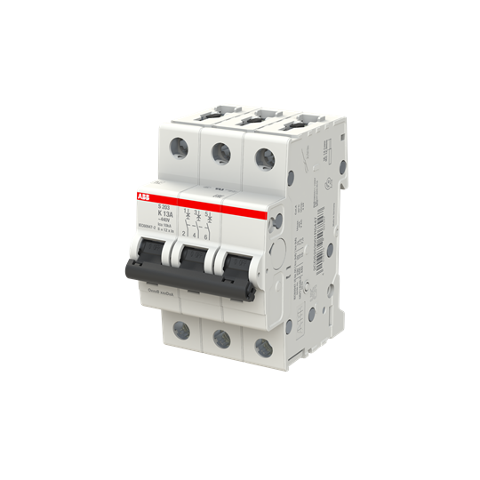 Miniature Circuit Breaker - S200 - 3P - 13 A - K - (AC) 6 kA – Image 3 of 3