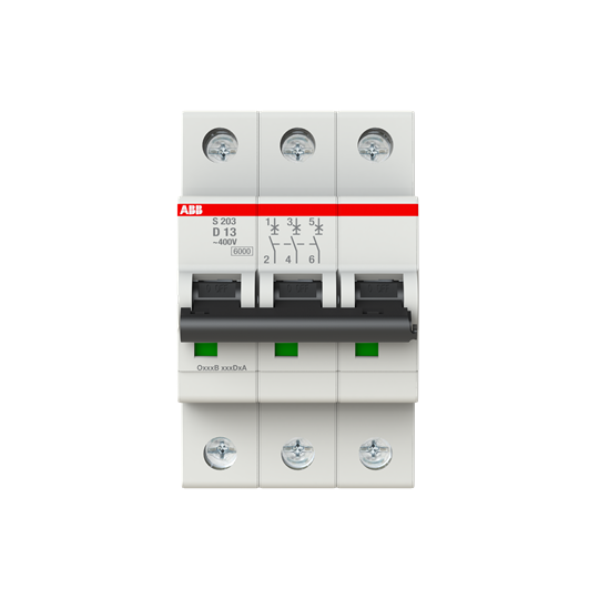 Miniature Circuit Breaker - S200 - 3P - 13 A - D - (AC) 6 kA – Image 2 of 3
