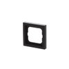 Cover frame 1-gang black matt - future linear - matt