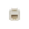 Flush Mounted Inserts Keystone 8PP Cat 5e RJ45 8(8) Straight version 1gang white