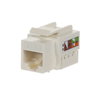 Flush Mounted Inserts Keystone 8PP Cat 5e RJ45 8(8) Straight version 1gang white