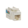 Flush Mounted Inserts Keystone 8PP Cat 5e RJ45 8(8) Straight version 1gang white