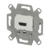 Connection box Straight version 1gang alpine white