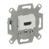 Connection box Straight version 1gang alpine white