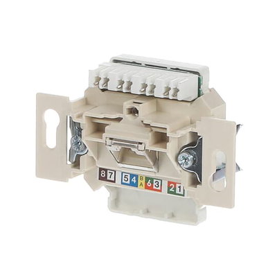 Flush Mounted Inserts UAE Cat 6 RJ45 8(8) Inclined version 1gang