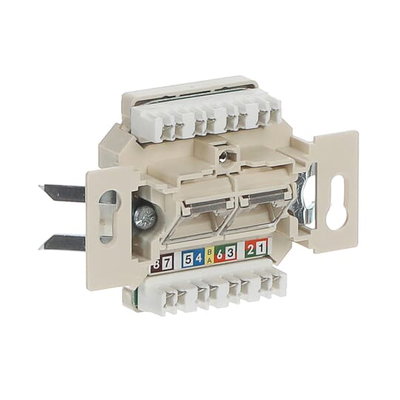 Flush Mounted Inserts UAE Cat 6 2x RJ45 8(8) Inclined version 2gang