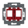 Supporting frame Keystone Straight version 2gang red