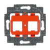 Supporting frame Keystone Straight version 2gang orange