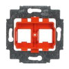 Supporting frame Keystone Straight version 2gang orange