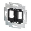 Supporting frame Keystone Straight version 2gang black