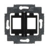 Supporting frame Keystone Straight version 2gang black